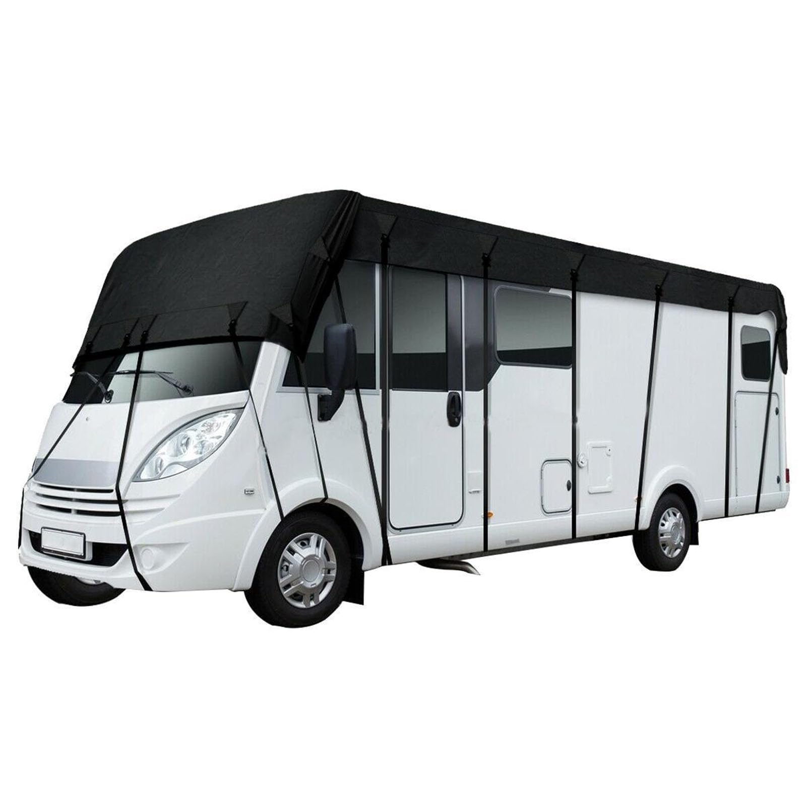Fundas para Autocaravanas Funda para Caravanas Impermeable Lona De Techo para Todo Tipo De Clima,Cubierta De Tela Oxford 210d para Autocaravanas,7.5 * 3.0m