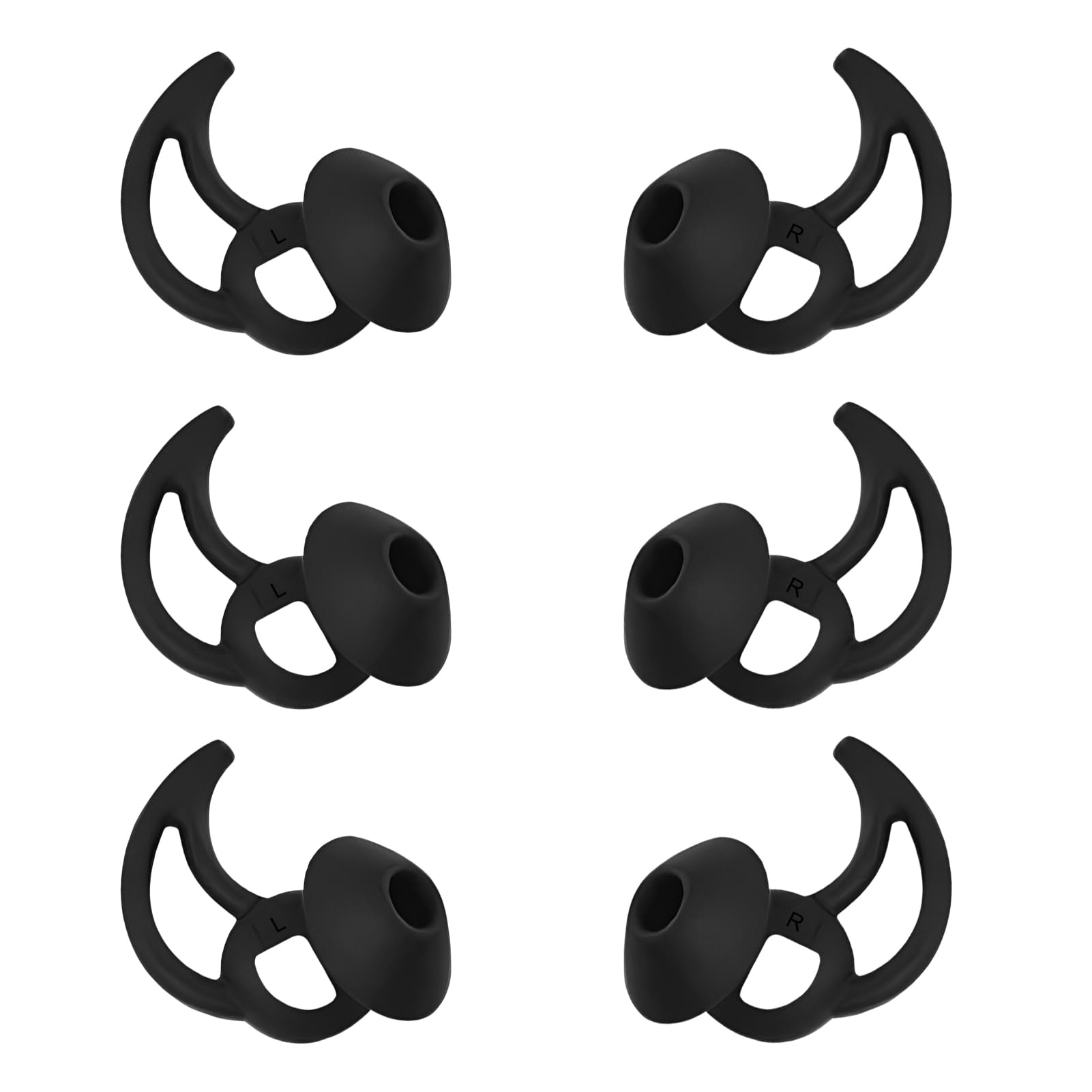 WKYMY Medium Replacement Earbud Tips Silicone Ear Tips Compatible with Bose Quietcomfort and Sport Headphone Earbud Covers Ear Bud Tips 3 Pairs