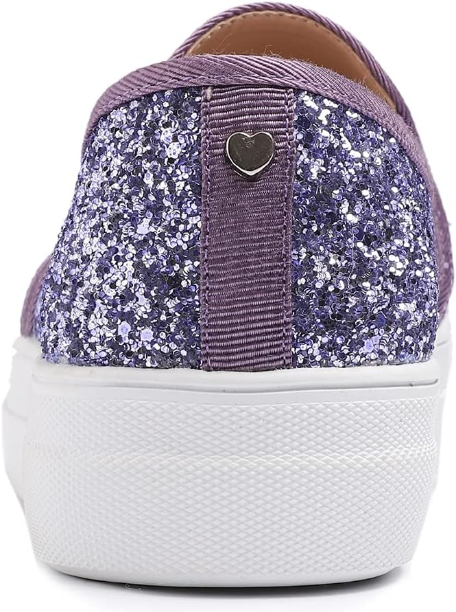 FEVERSOLE Women's Fashion Slip On Sneaker Casual Platform Loafers - Image 4