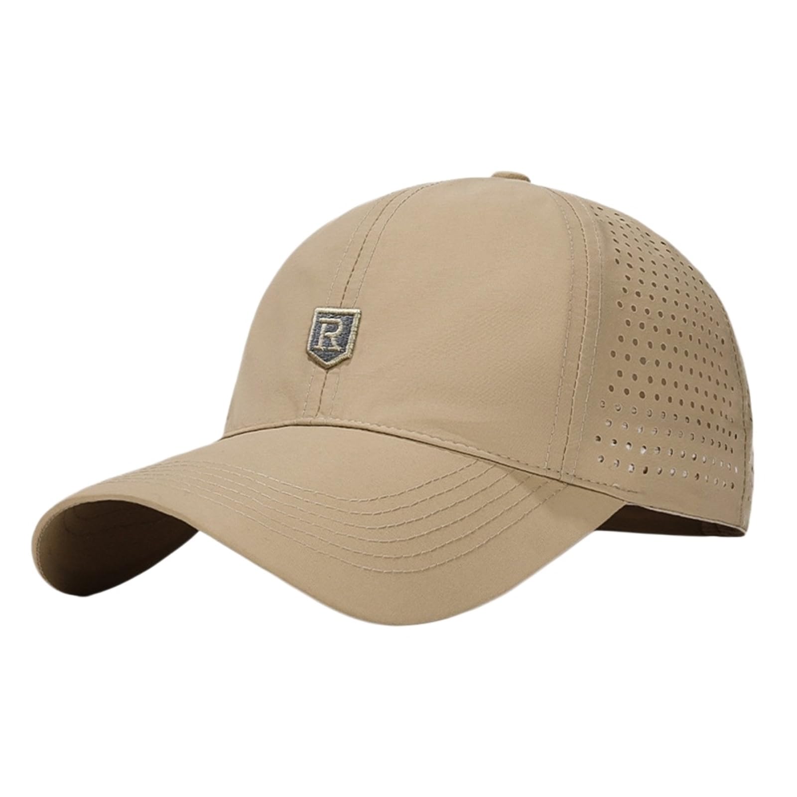 Gorra De Béisbol Seca Rápida Unisex Sombrero Sol Deportes Verano Transpirable-White