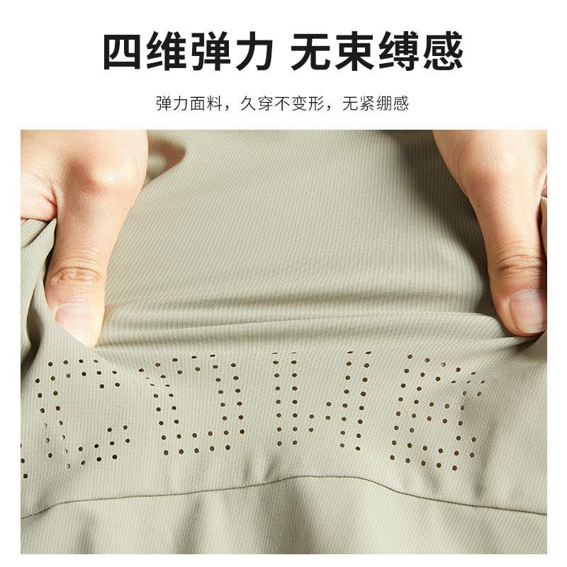 Men's Summer Thin Loose Straight Ice Silk Casual Pants3