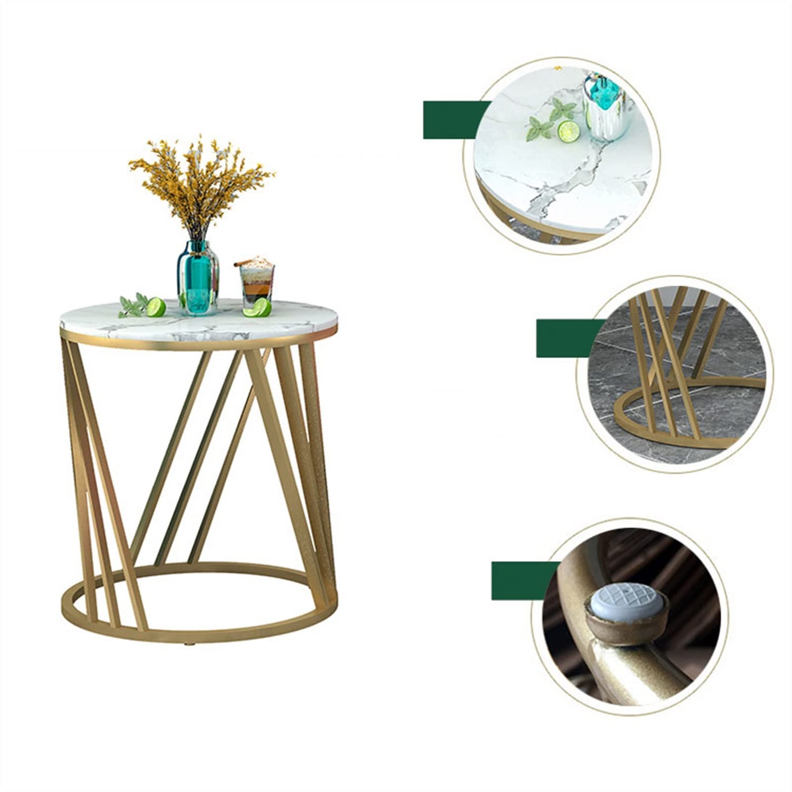 UNNS Fin de Table Table d'appoint de Canapé Mode Light Prestige Table Basse Décorative Table Basse Creative Iron Creative Table Basse Convenant au Salon Chambre à Coucher