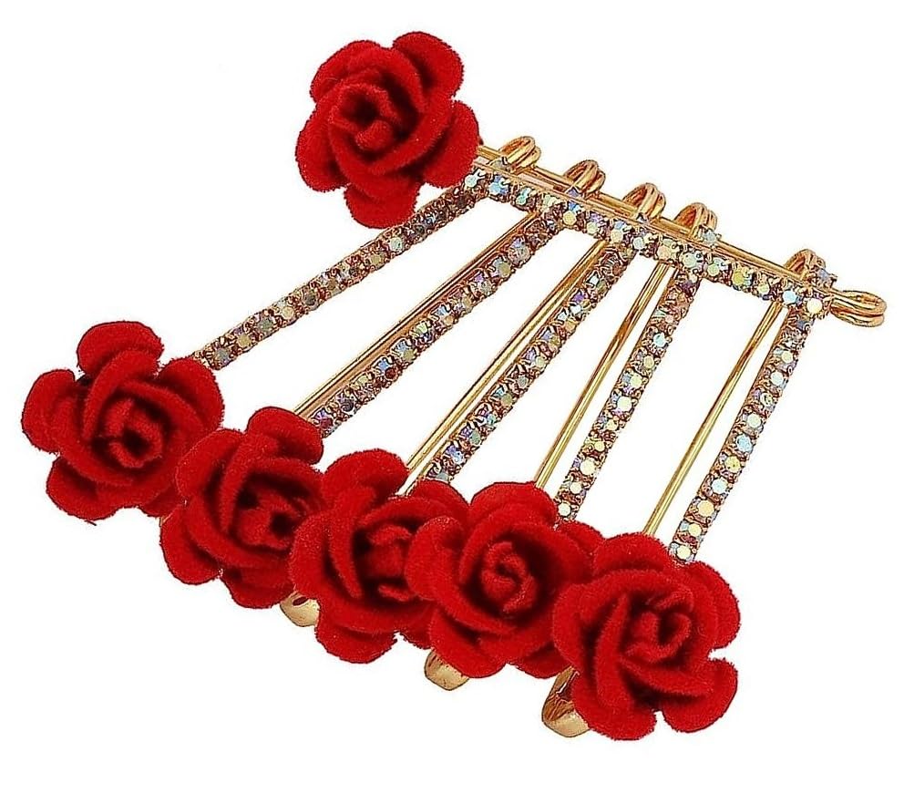 See full amazon price history chart for VAMA FASHIONS Diamond Red Rose Stone Safety Sari Brooch Pin sarees Pleats pallu Lehanga saree pins for women VAMA FASHIONS Diamond Red Rose Stone Safety Sari Brooch Pin sarees Pleats pallu Lehanga saree pins for women (B07SV3QB47) Amazon Price History, Amazon Price Tracker