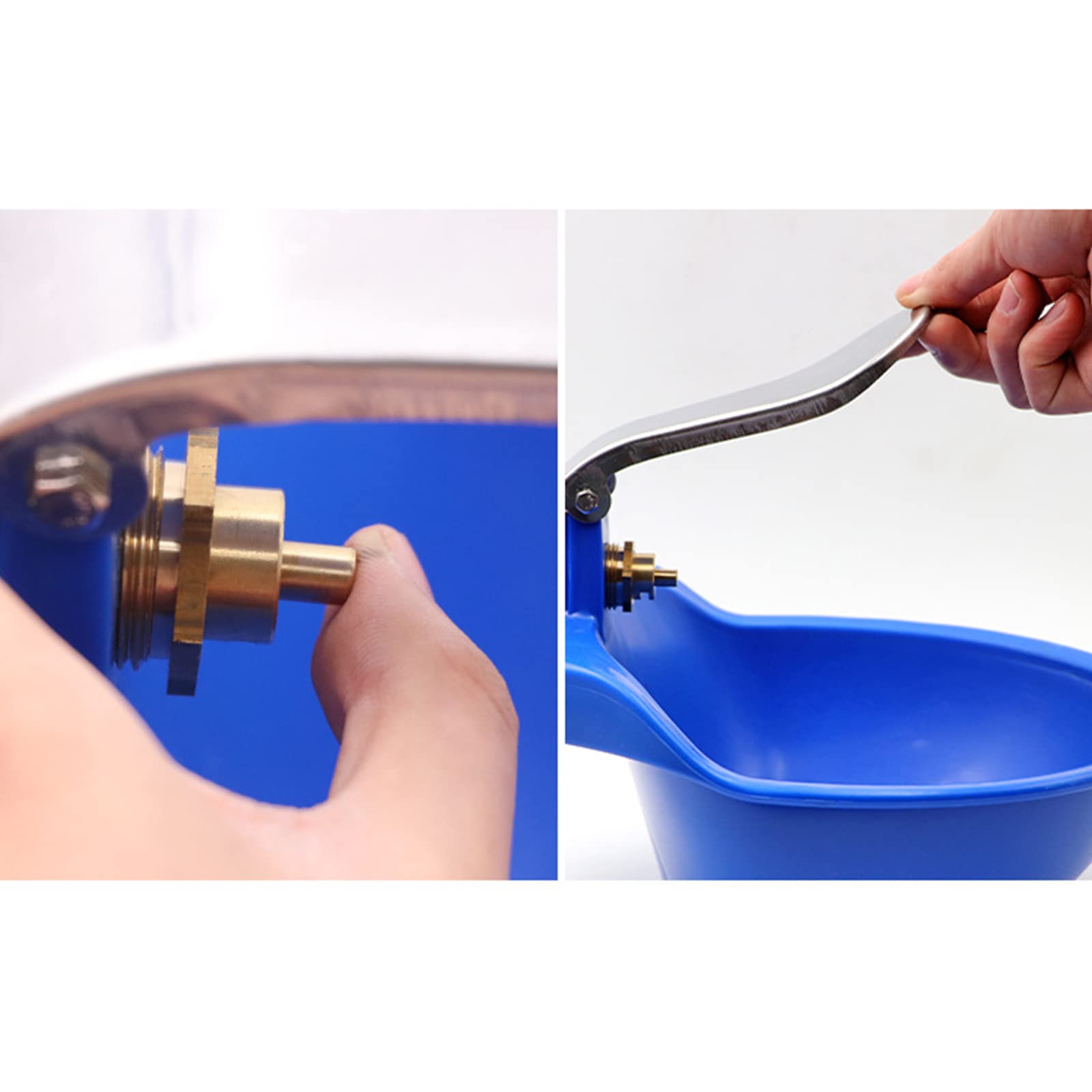 Ciotola per l ' acqua per pecore Abbeveratoio automatico con valvole in rame Dispenser d ' acqua con commutazione tattile per capre Bovini Suinetti Ciotola per pecore Abbeveratoio automatico