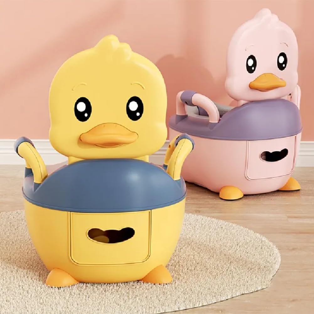 Toilettensitz für Kinder/Töpfchen für Kleine und Mädchen im Enten-Design für Säuglinge und Kleinkinder A