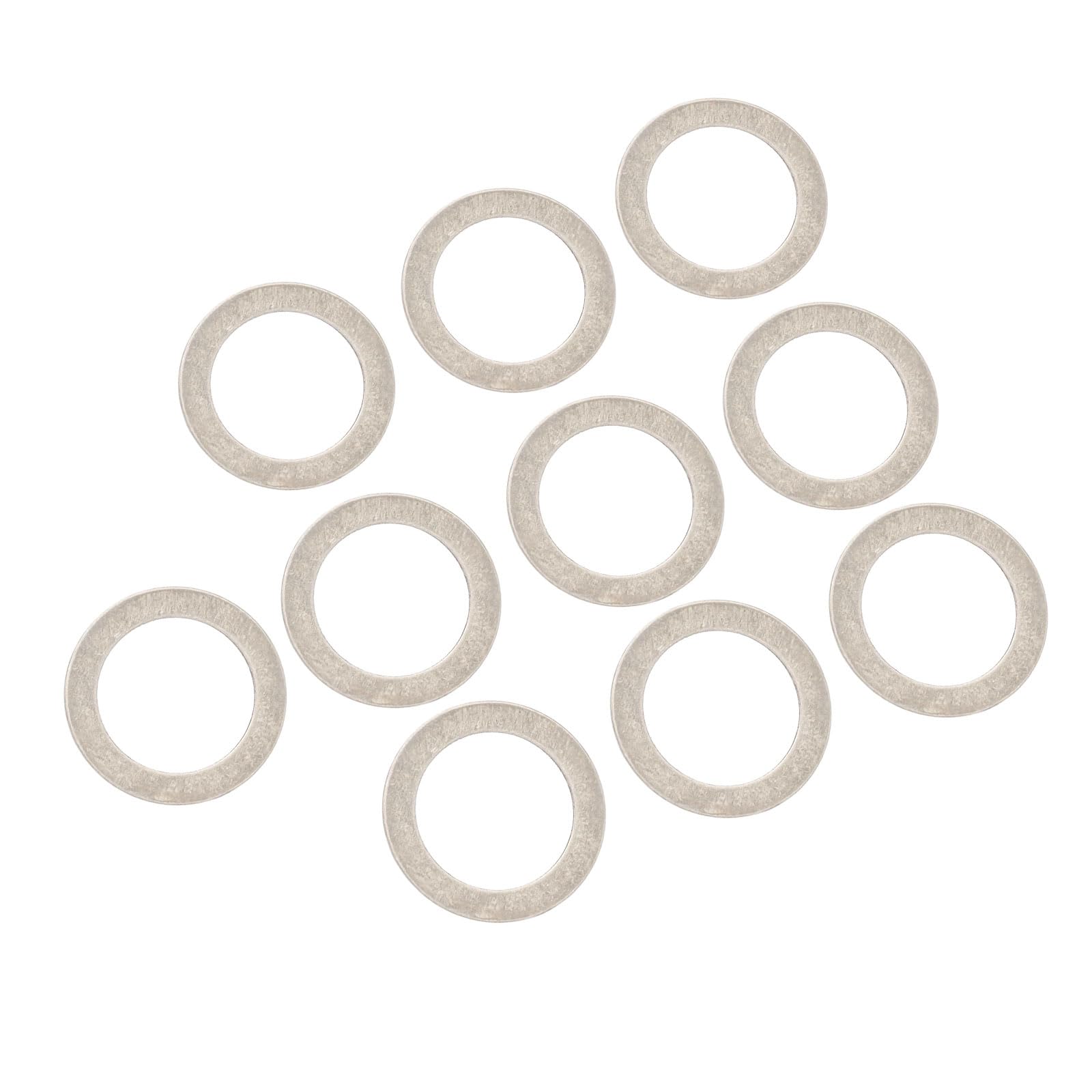 Kalttoy 10Pcs Bicycles Pedal Spacer Cranks Cycling Bike Stainless Steels Rings Washers Bike Pedal Gaskets Cranks Spacer Enduring Gaskets