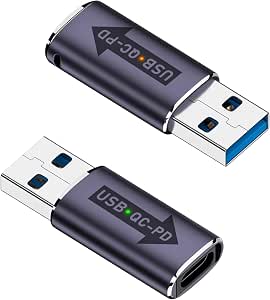 SinLoon 2 Pack USB C To USB B Adapter Type C To MIDI Convert Connector