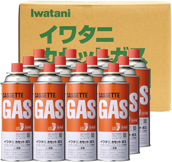 岩谷産業(Iwatani Sangyo)イワタニ カセットガス 専用ボックス入り 12本組 CB-250-OR-12BOX - 1