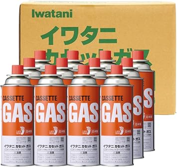 Iwatani Sangyo Iwatani Canister Gas with Dedicated Box, 12-Pack CB-250-OR-12BOX