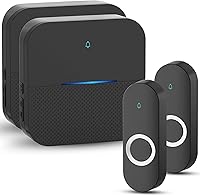 Vista 14 de AIDA - Timbre inalámbrico iluminado para el hogar, timbre impermeable con batería de 1,000 pies de alcance, 5 niveles de volumen con 58 tonos