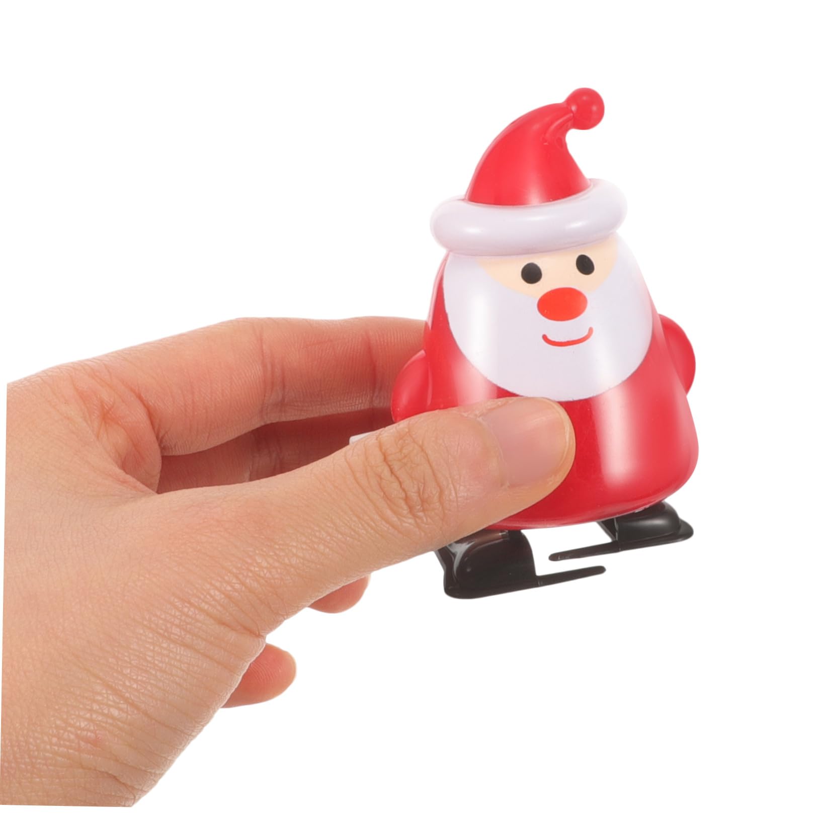Juguetes de Cuerda Navideños con Diseño de Papá Noel Rojo Juguetes Educativos Mecánicos para Regalo Divertido para Fiesta y Festivales