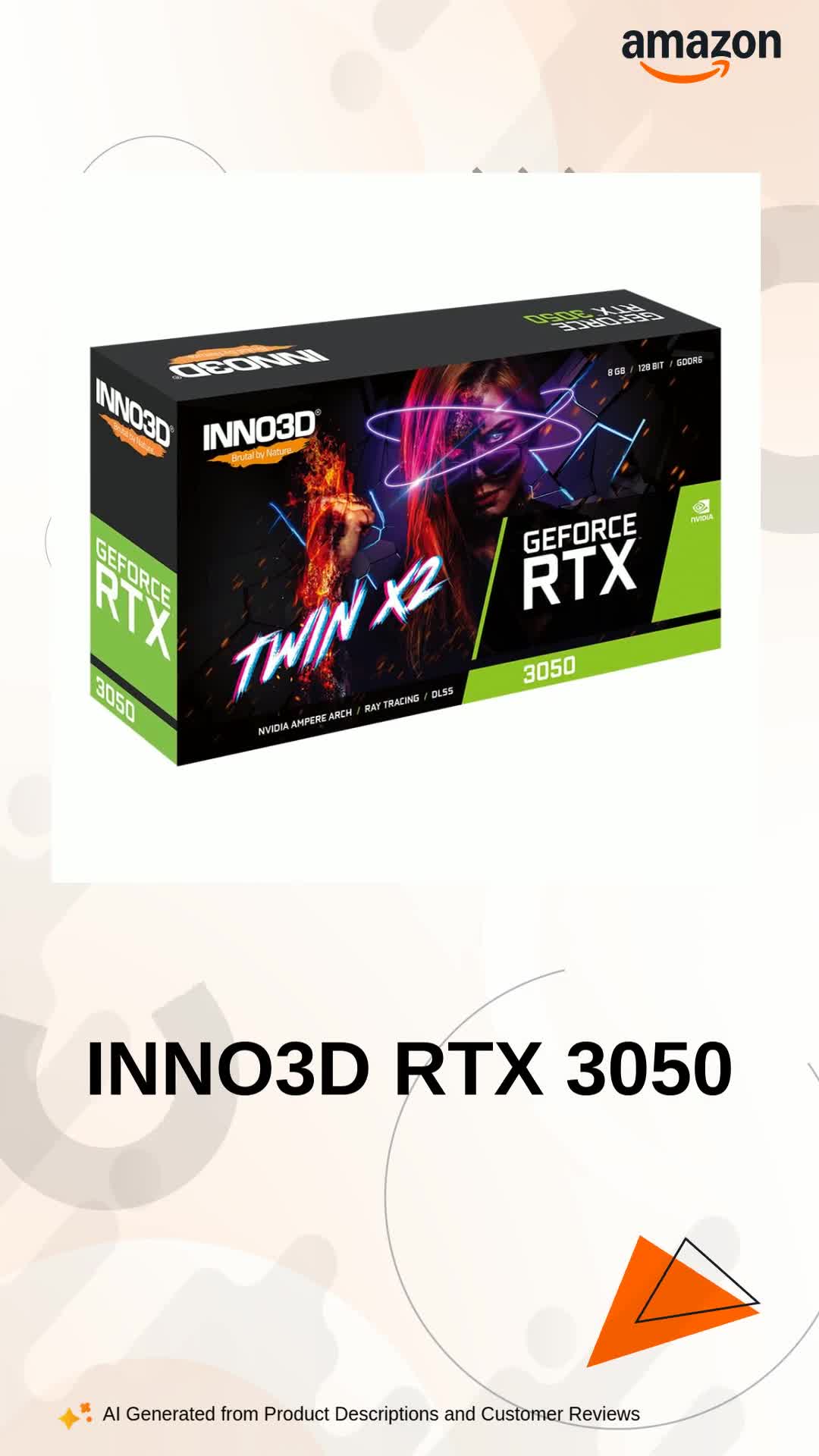 Amazon.in: Buy INNO3D Nvidia Geforce RTX 3050 6Gb Twin X2 Gddr6 96