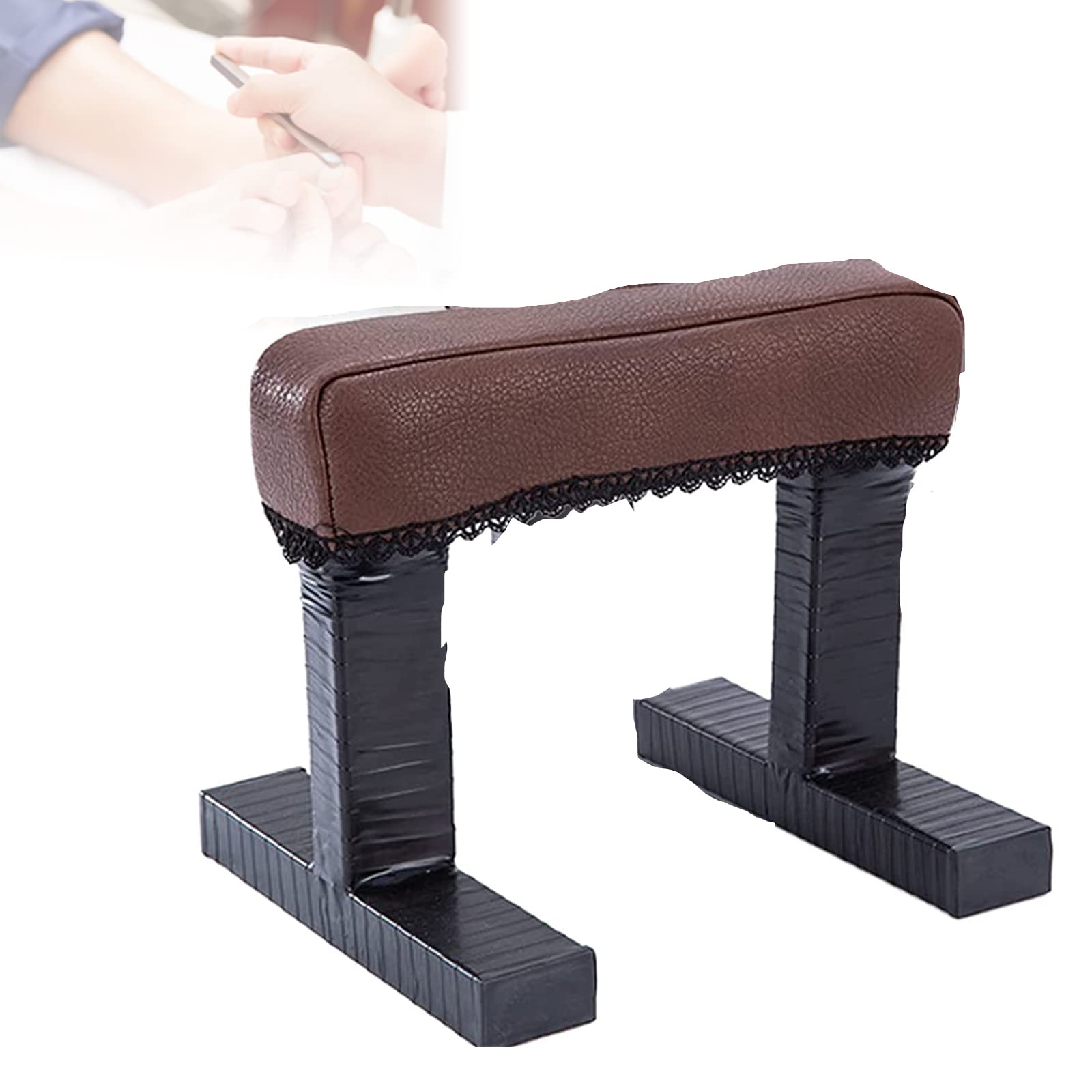 Poggiapiedi per Pedicure, Sgabello per Manicure con Copertura Antipolvere, Poggiapiedi per Salone Antiscivolo Morbido e Traspirante per Pedicure, Supporto per Le Gambe Durante Il Tatuaggio