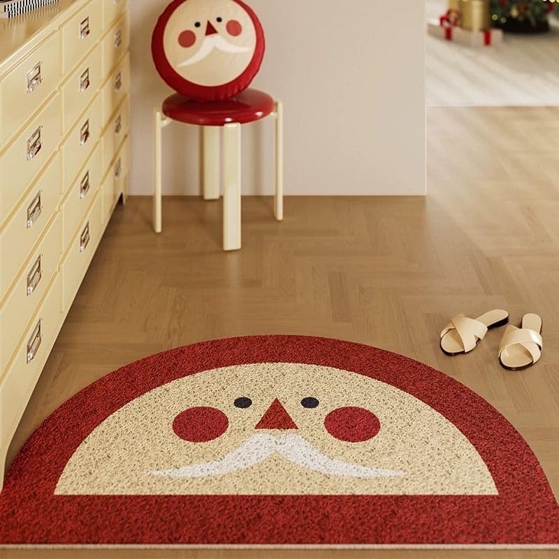 Red Christmas Cartoon mat