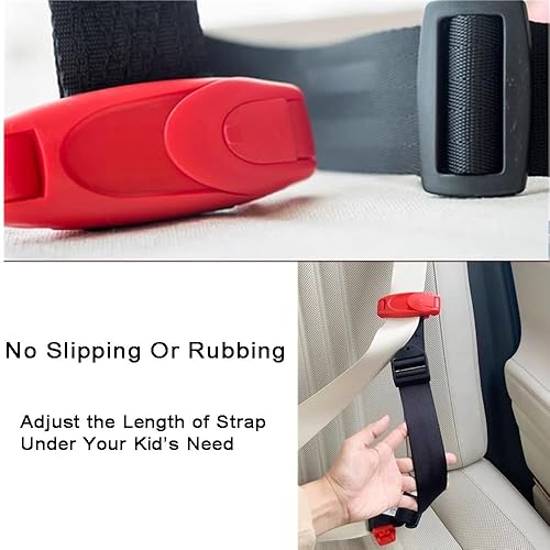 Miniatura 3 de Ajustador de cinturón de seguridad de automóvil, ajustador de cinturón de seguridad con clip, cinturón posicionador de correa para el hombro del