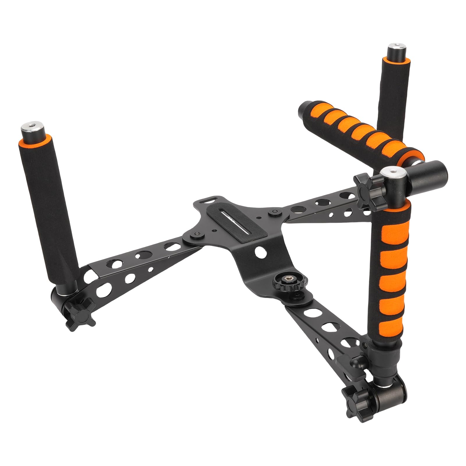 Luqeeg Kit de Stabilisateur d'épaule pour Appareil Photo, Support DSLR à Poignée Réglable, Stabilisateur de Poignée avec Support de Caméscope, Idéal pour Les Cinéastes Vloggers Live Streamers