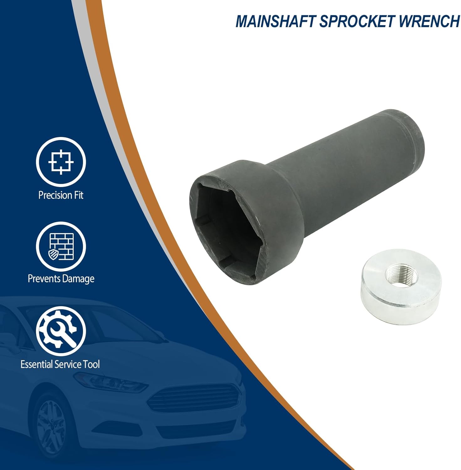 Mainshaft Sprocket Wrench 2 1/4" Socket compatible with Harley-Davidson Twin Cam 2007-2017 Dyna 2006-2017 Electra Glide 2007-2019 Heritage Softail 2015-2017