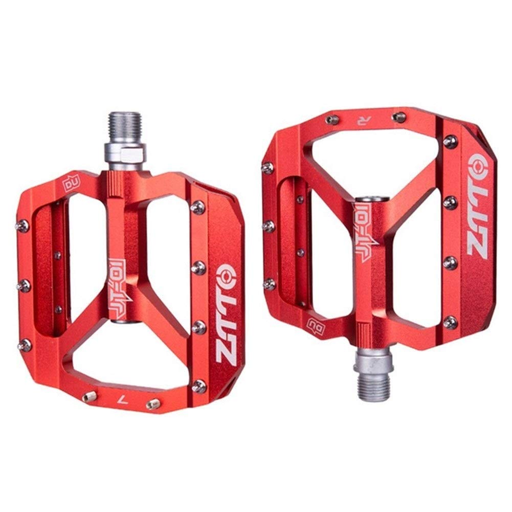 Pedali Bici,Pedali Mtb MTB cuscinetto lega di alluminio piatto Pedale Buona biciclette Grip Leggero 9/16 Pedali Big for ghiaia Bike Downhill