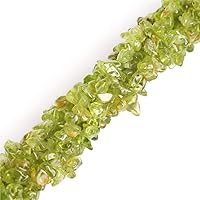 Vista 29 de Cuentas sueltas de piedra natural de grava de jade amarillo de 0.236-0.315 pulgadas, chips de piedras preciosas para hacer joyas, forma libre, 34