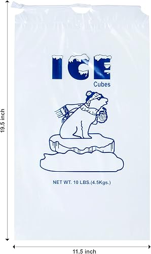 Miniatura 2 de Infinite Pack Paquete de 400 bolsas de hielo de 10 libras, bolsas de hielo resistentes con cordón (1.30 mils de grosor)