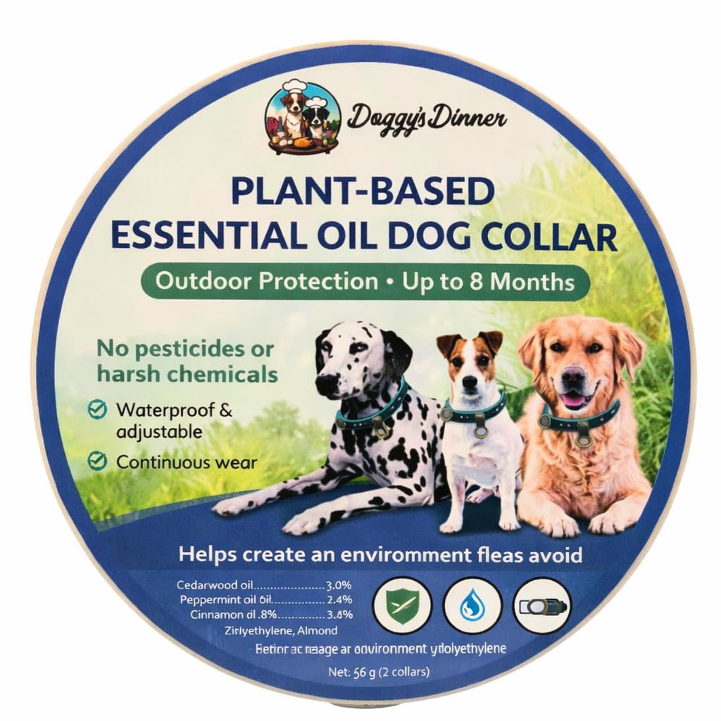 Doggy's Dinner Plant-Based Essential Oil Dog Collar