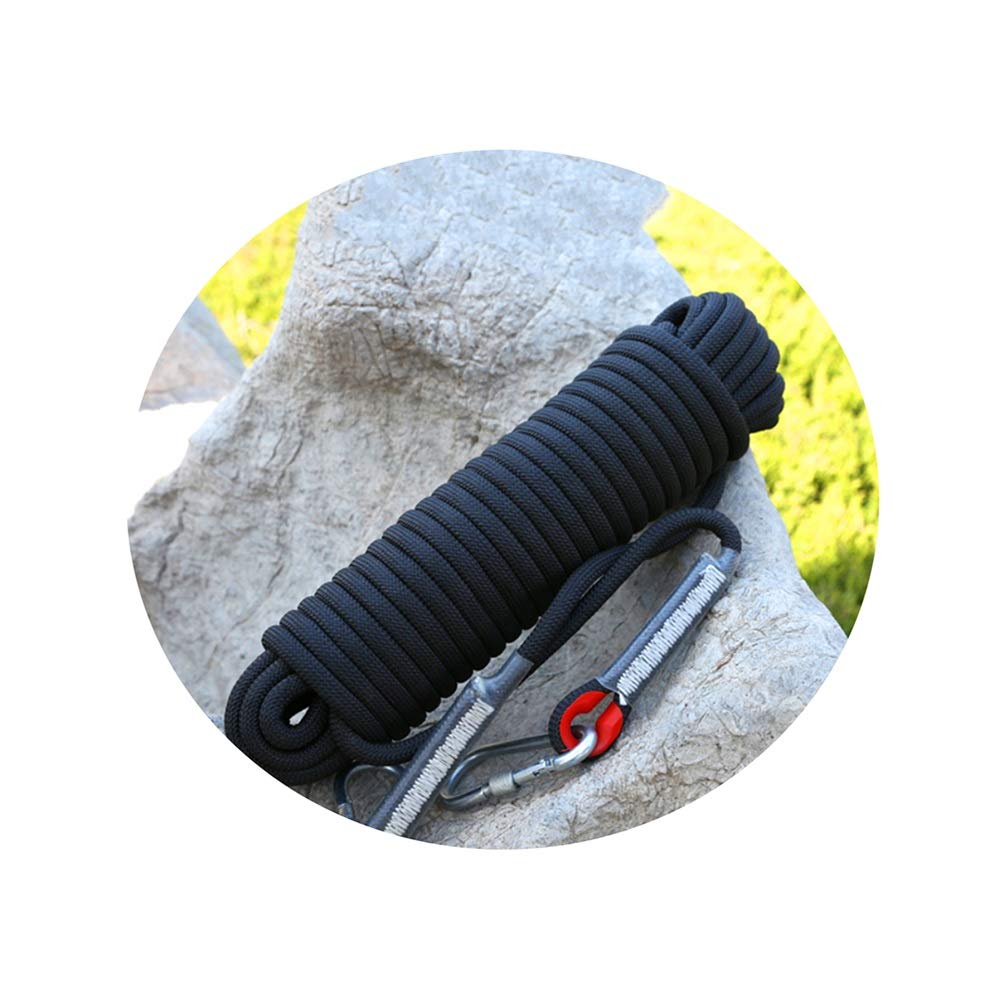 LINWSH 14mm Outdoor High-altitude Climbing Rope, Double Hook Soft And Comfortable Low Sliding Rate High Tensile Strength Durable Safe And Environmentally Friendly A Variety Of Sizes To Choose From Sev