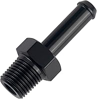 Vista 22 de EVIL ENERGY Adaptador de Conexión de Púa de Manguera 1/2" NPT Macho a 1/2" 45 Grados de Aluminio Negro