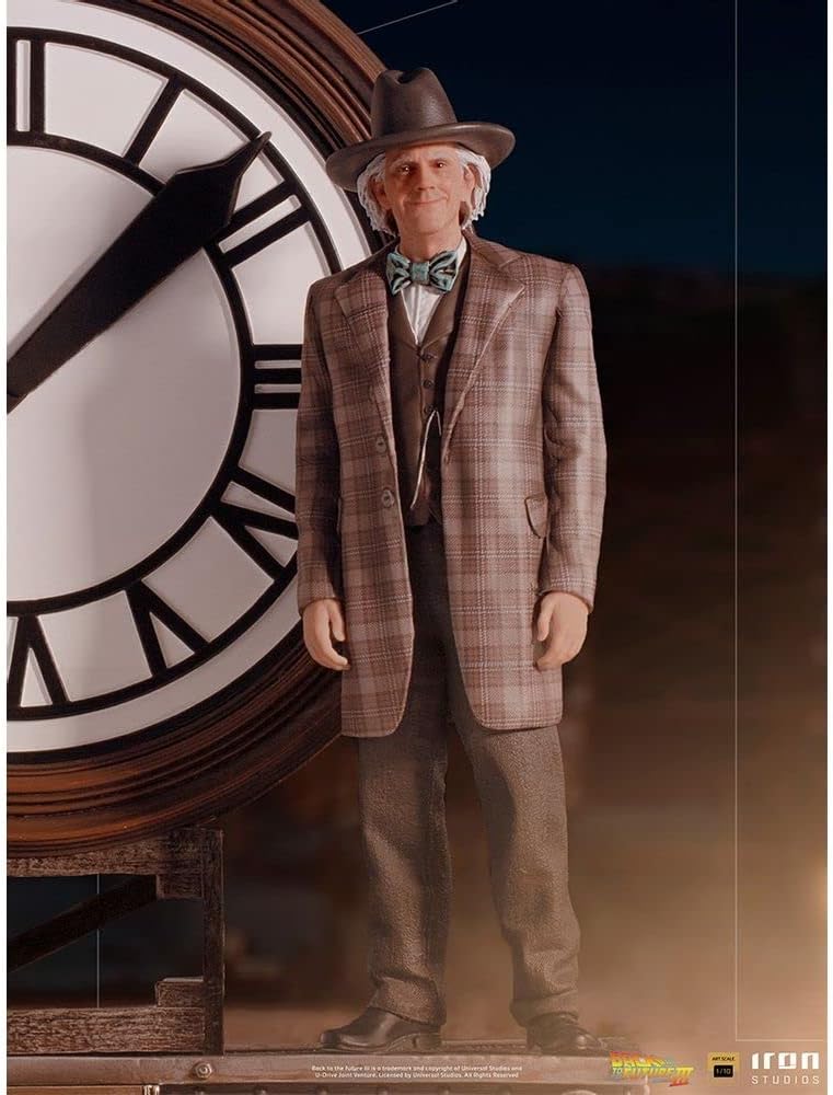 Iron Studios - Back to The Future - Art Scale 1/10 - Marty and Doc at The Clock Statue