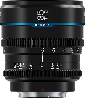 SIRUI Night Walker 35mm T1.2 Cine Lens MFT Mount - S35 Manual Focus for BMPCC 4K, GH5, GH6 - Low-Light Night Filming Master