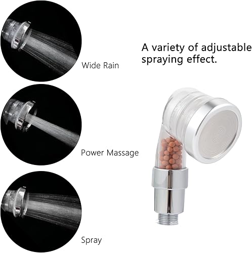 Miniatura 7 de Socila - Cabezal rociador transparente con 3 funciones, manguera de repuesto de manguera de 3 funciones, manguera de champú profesional para