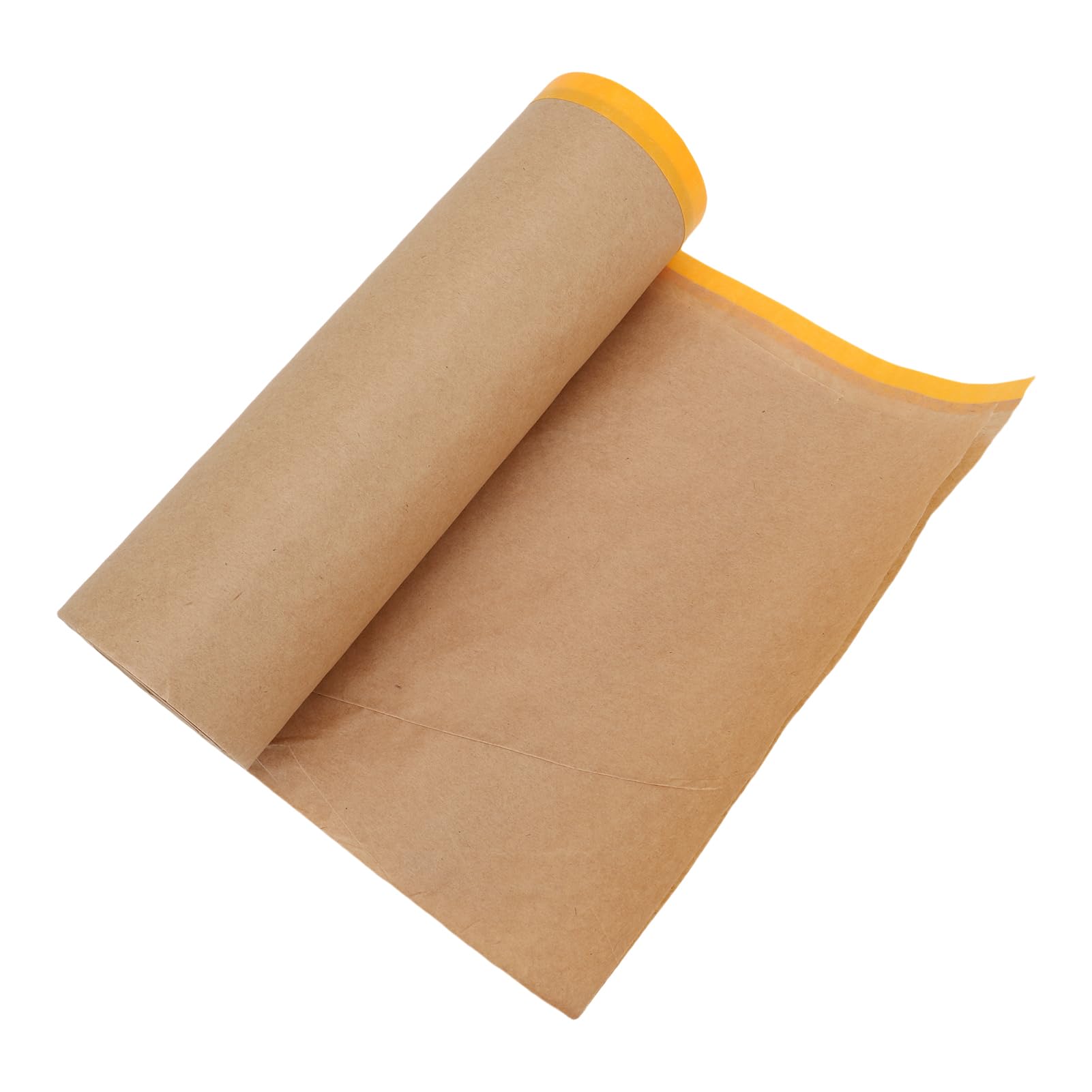 Acouto 4 Rotoli di Mascheratura Pre-nastrati con Dispenser 18 Pollici 80 Piedi Rotolo Adesivo Protettivo per Vernice per Coprire Battiscopa Telai Auto Carta per Mascheratura Carrozzeria Auto Carta