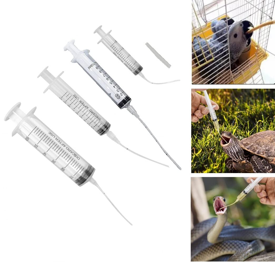 Awraaq 4 Pcs Birds Feeding Syringe with Reusable Needleless Plastic Syringe For Bird,Cat - (10ML, 20ML, 60ML,100ML, White) (B08QCXSZDJ) Amazon Price History, Amazon Price Tracker