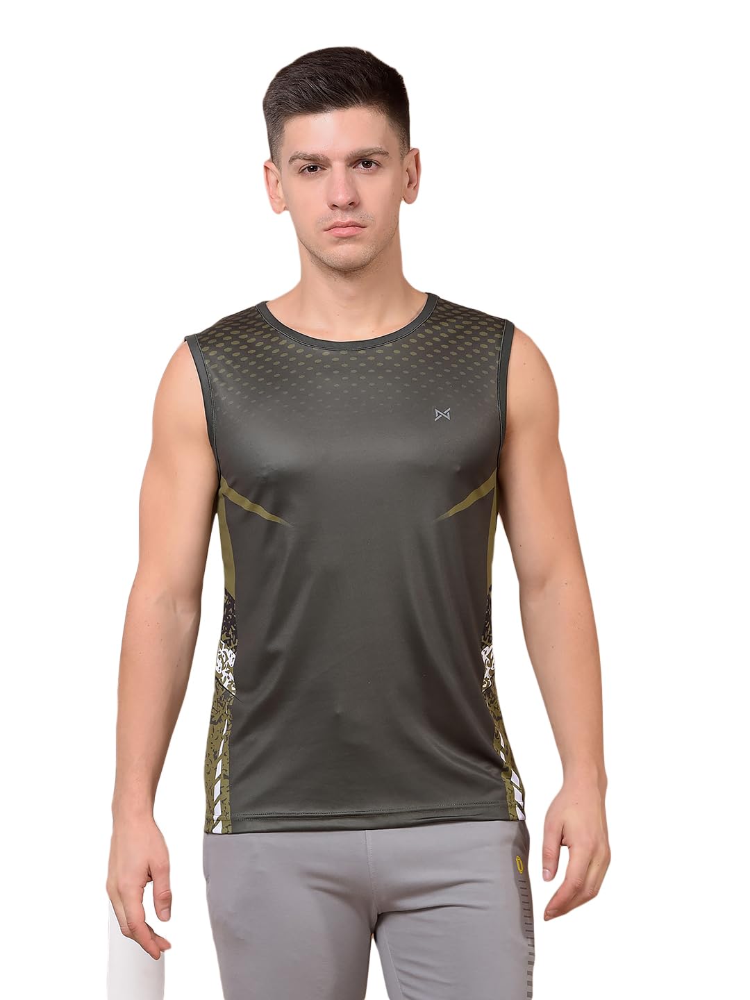 Anti Viral Anti Odour Cool Mens Muscle T-Shirt | Stylish Sleeveless Sportswear, Breathable Solid Muscle Tee | Sleeveless T-Shirt for Gym, Running, Workout, and Daily Casual Wear | Pack of 1-image-6