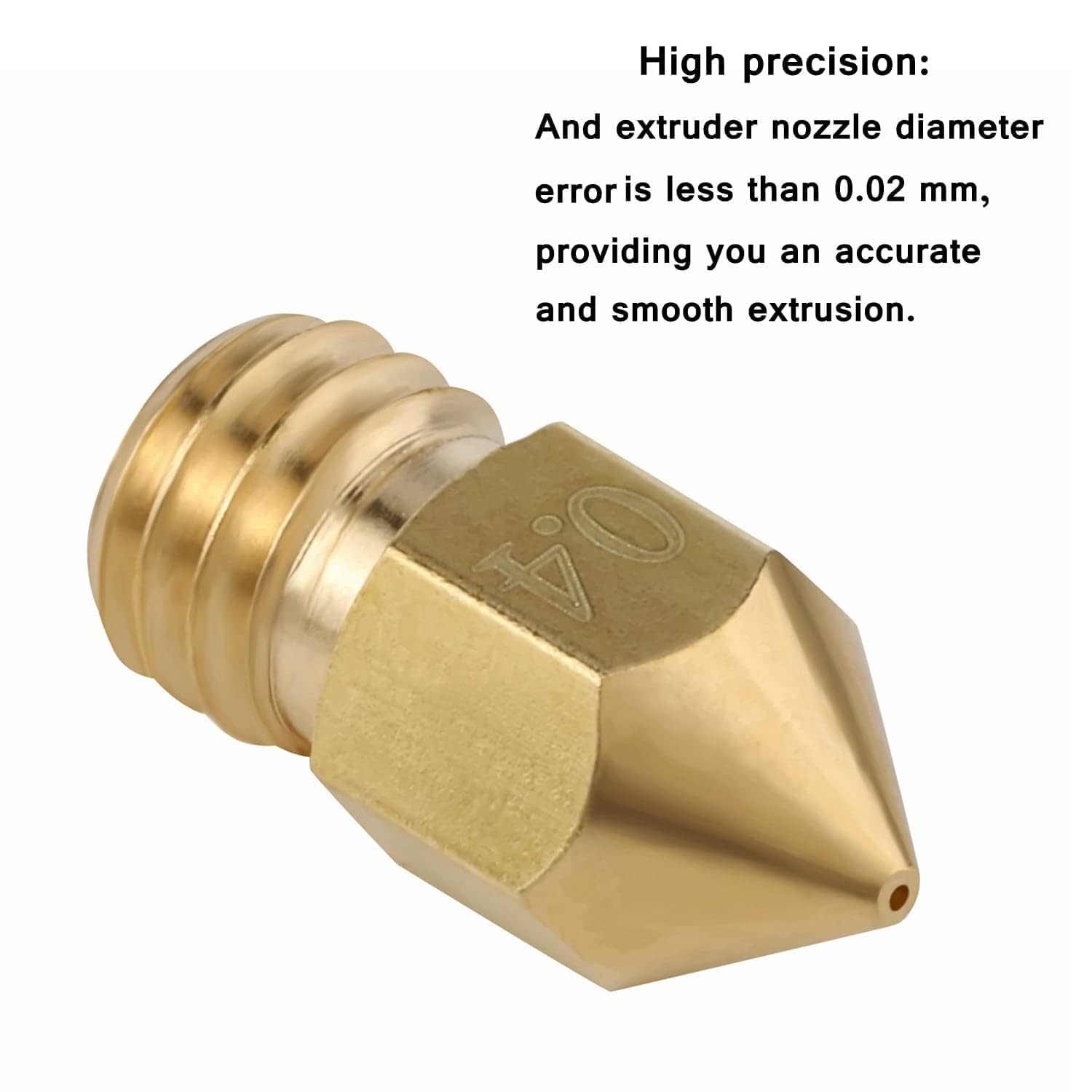 Zestaw 28 dysz do drukarki 3D, MK8 Nozzle 21 x mosiężne dysze + 7 x dysze ze stali nierdzewnej 0,2 mm 0,4 mm 0,6 mm 0,8 mm z narzędziem do czyszczenia dysz do CR-8 / CR-10 / Ender 3 / Ender 3S / 5/6