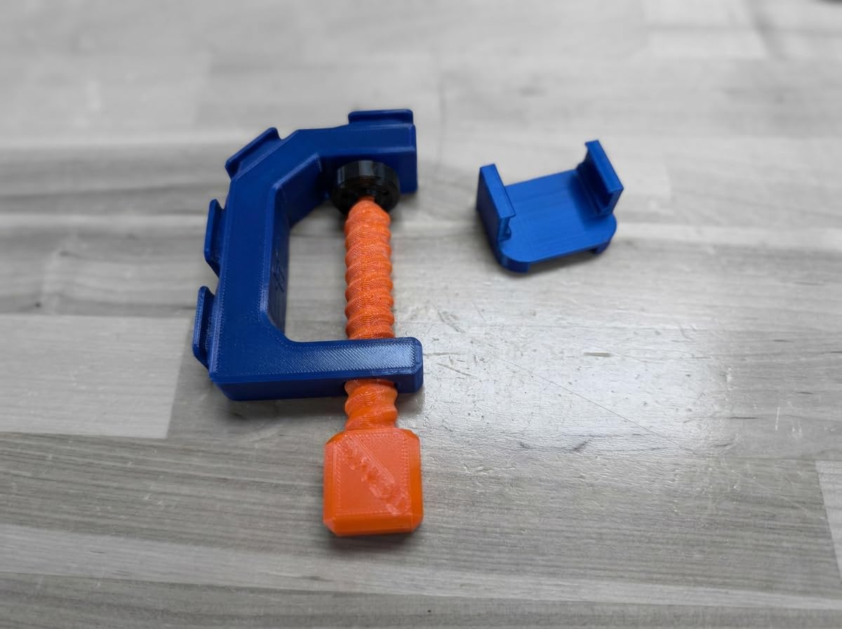Table Clamp Mount for Hot Wheels Track, Fits Both Classic and Speed Snap Track - Modular Adapter Clamp for 1:64 Diecast Car Racing, No Tools Needed, Made in USA (Track Not Included)