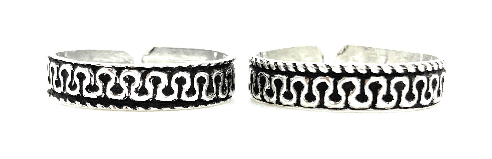 VRINDAM JEWELLERS 925 Sterling Silver Toe Rings For Women Pure Silver |Oxidized Finish|Leg Finger Ring | Chandi |Traditional |Adjustable |Chnadi Bichiya | Certificate Of Authenticity (B08T8C49W6) Amazon Price History, Amazon Price Tracker