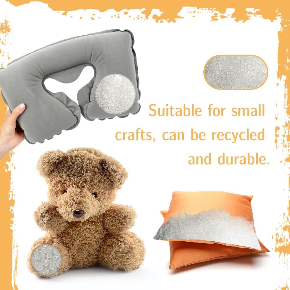 2.2lb Stuffing Beads, Weight Stuffing Beads, Craft Stuffing Beads, Rubber Filler Beads for Weighted Stuffed Animal - 1000g