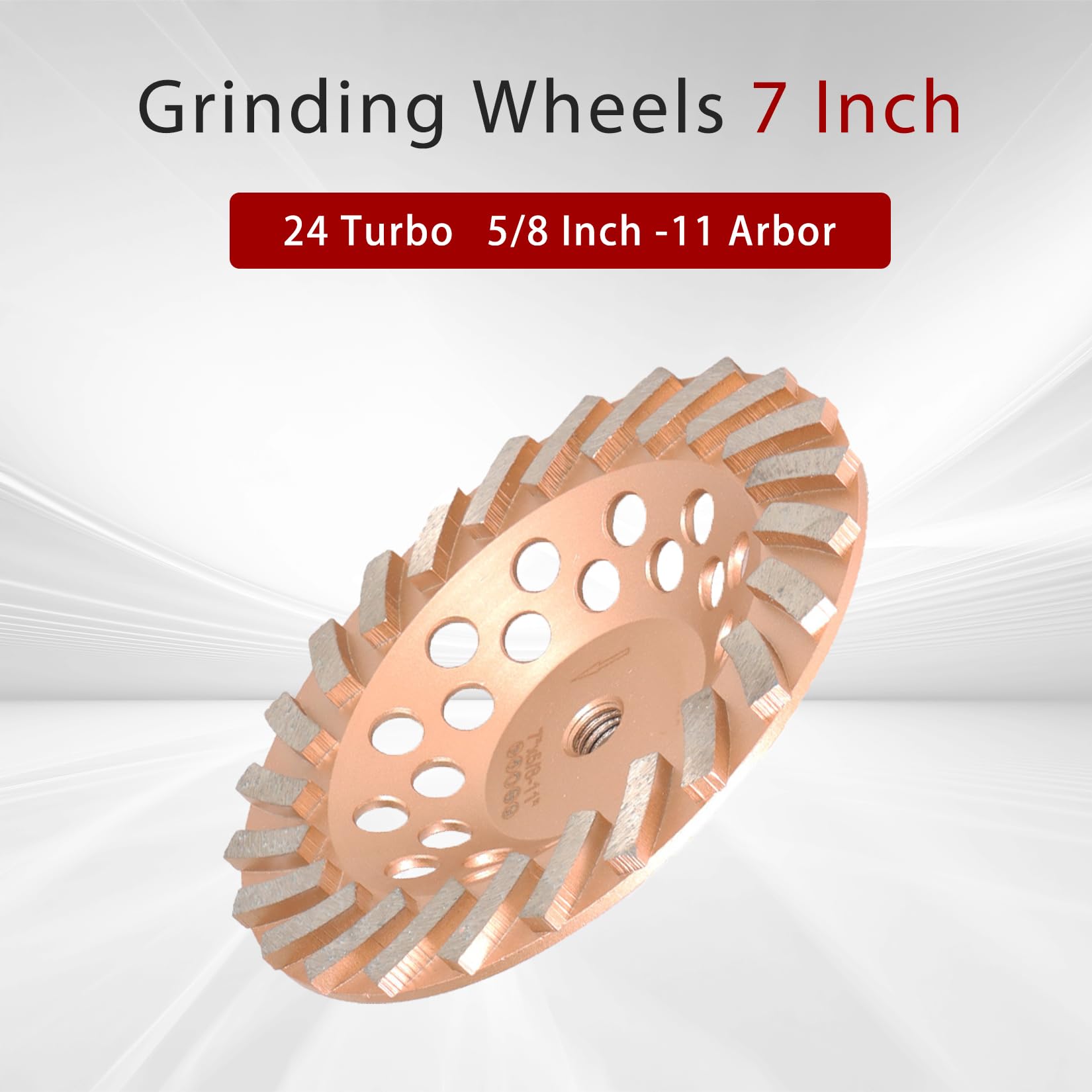 cali, 24 segmenty diamentowe Turbo, 5/8 cala -11 tarcz szlifierskich z trzpieniem, diamentowe tarcze szlifierskie do betonu i muru, dostępne