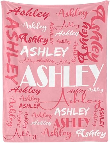 Miniatura 2 de Dr.TOUGH Manta personalizada con nombre para adultos y niños, mantas personalizadas de franela y mantas personalizadas