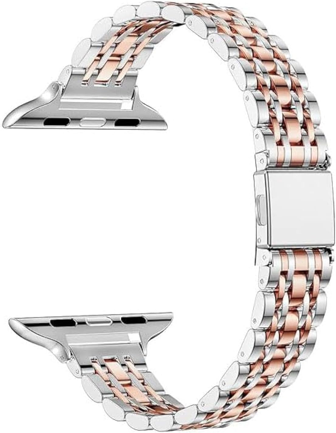 Seven-Piece Stainless Steel Metal Bracelet Band for Apple Watch Series 11/10/9/8/7,Ultra 3/2/1,SE 3/2/1 [2025]