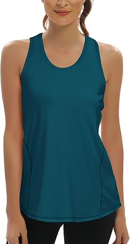 Miniatura 2 de Aeuui Camisetas de entrenamiento para mujer, espalda abierta, espalda cruzada, sin mangas, para yoga, atletismo, correr, gimnasio, ropa para mujer