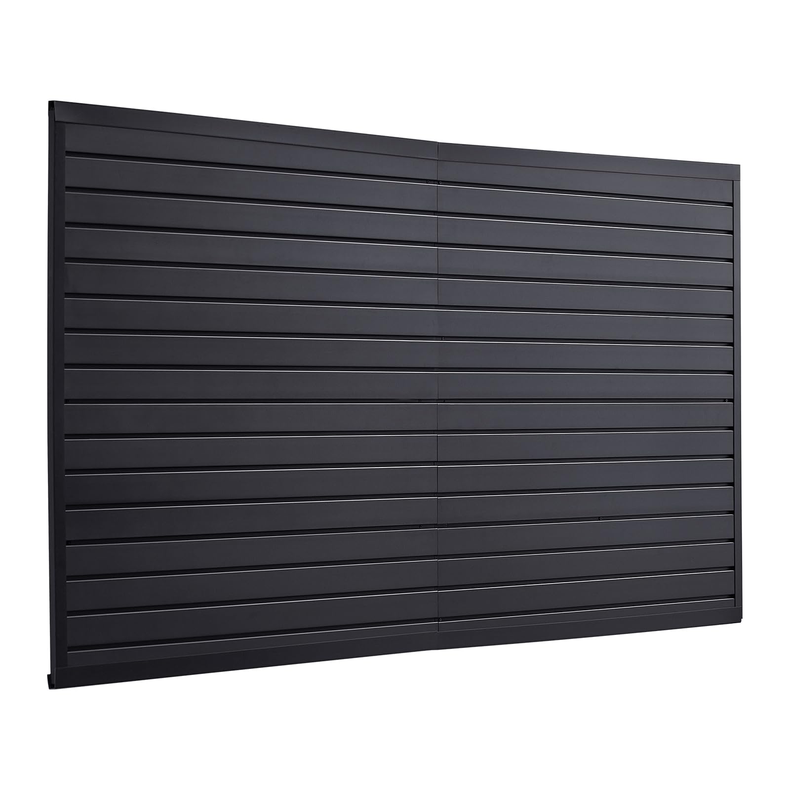 VEVOR Pannelli per Pareti a Doghe Modulari Regolabili, Nero 1225 x 2450 x 20 mm