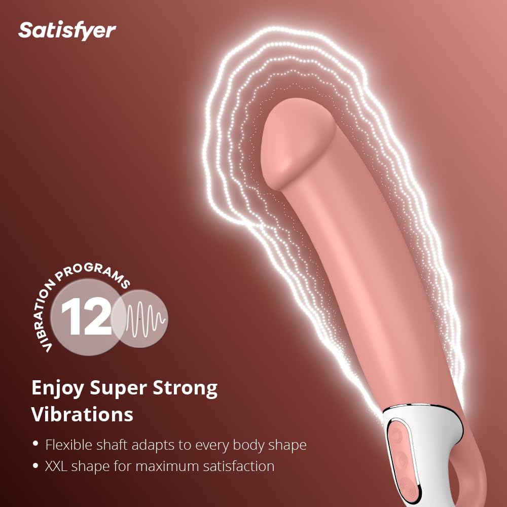 Vibratore Satisfyer G-Spot Vibes-Master | Dildo e vibratore per lei | Stimolazione clitoridea potente e silenziosa | Toy estremamente erotico | Stimolatore personale | Impermeabile (IPX7)