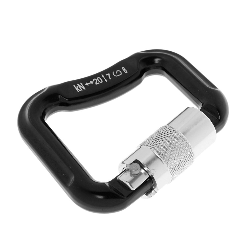 Sharplace (2 Packung D Karabiner Clip, D-Ring Haken Gleitschirm Fallschirm Karabinerhaken