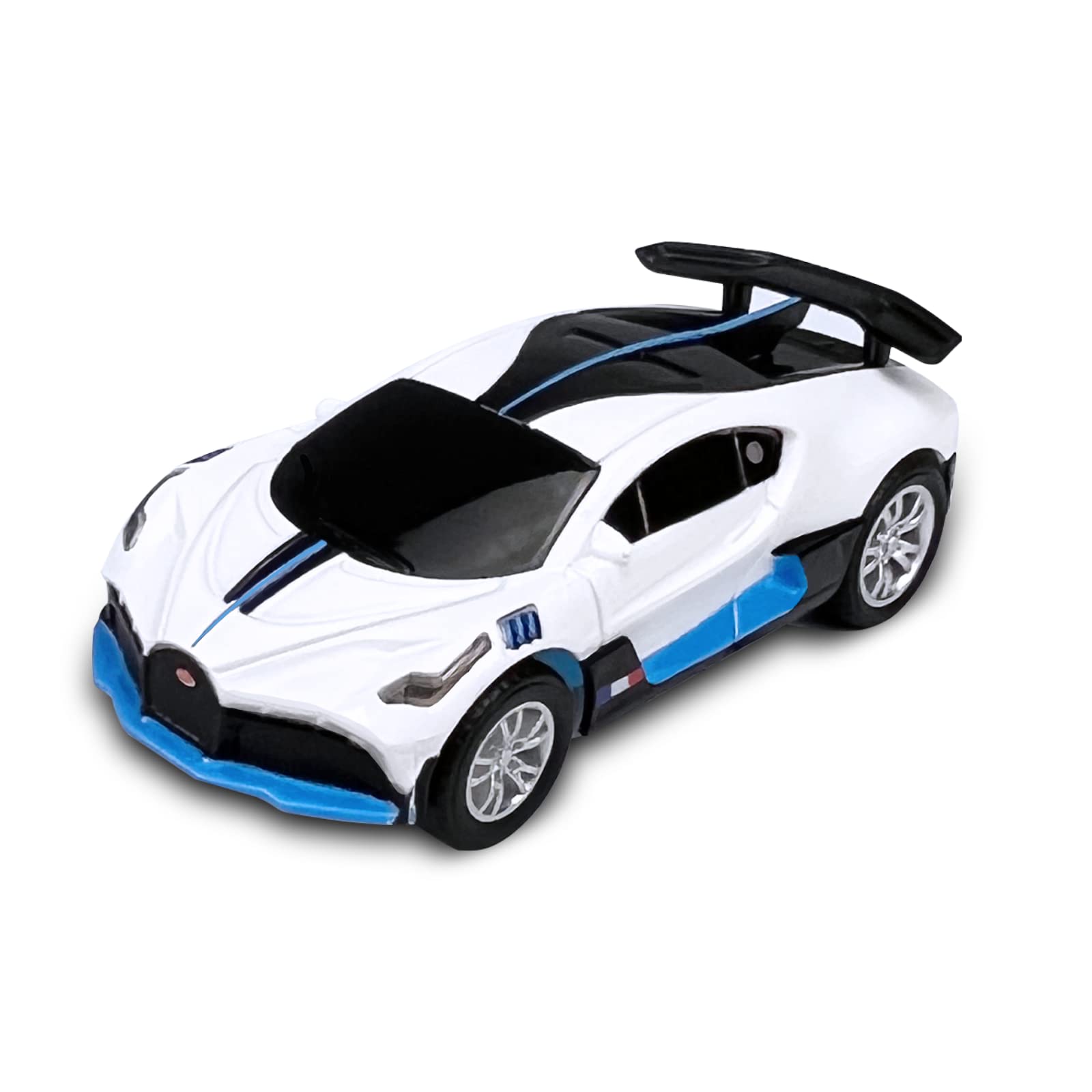 AGM MASTECH MR-C74 Bugatti Divo 1:64 – Slot Car Rennauto Mit Frontlichtern, Für HO Rennbahnen