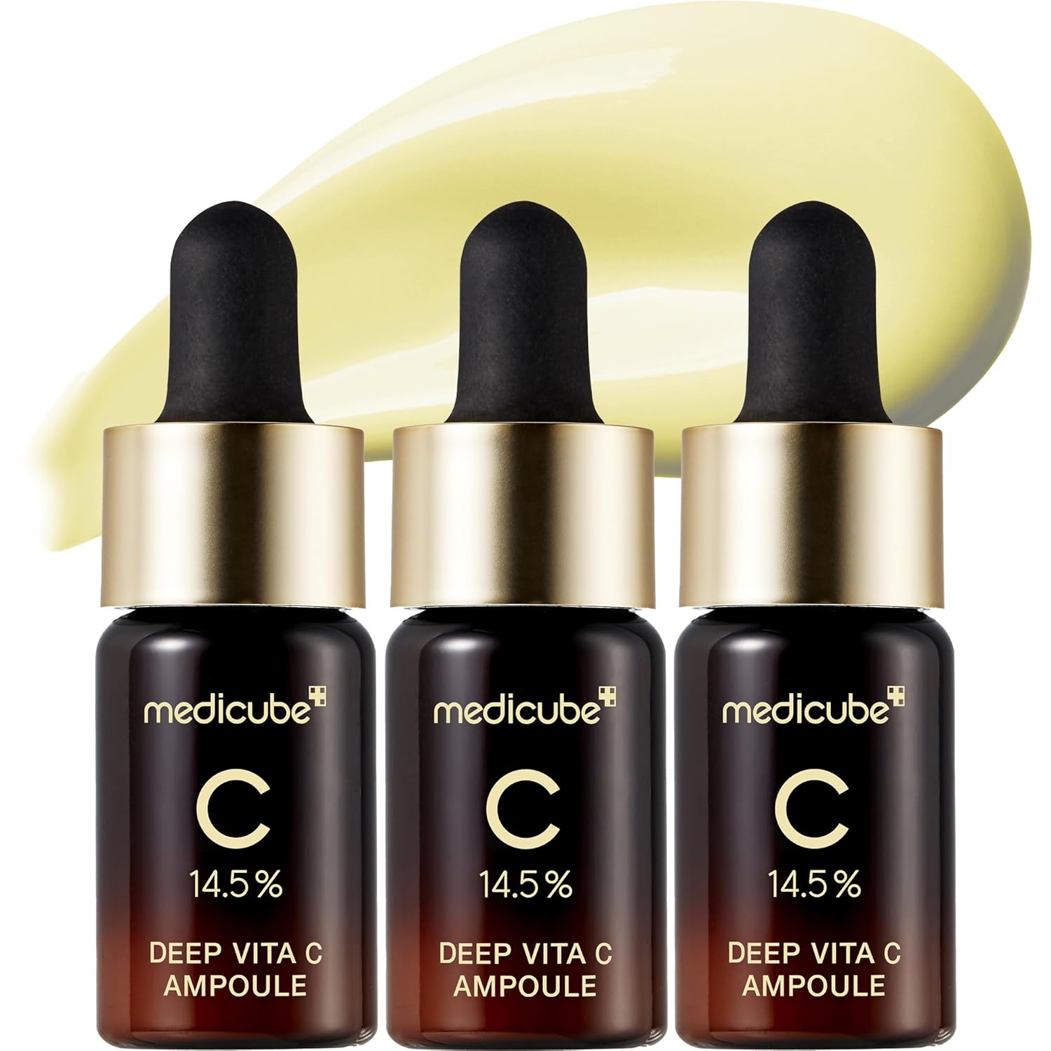 Medicube , Deep Vita C Ampoule, 3 Bottles, 0.35 Oz (10 G) Each