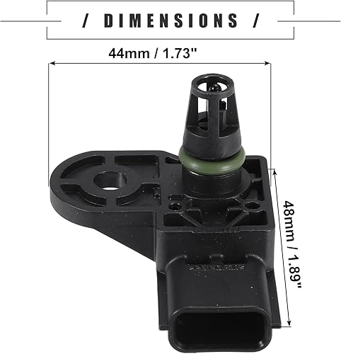 Miniatura 5 de Motoforti Sensor de presión absoluta del colector MAP, para Mazda 3 Sport CX-3 MX-5 Miata L4 2.0L 2016-2019, plástico, No.SH0118211SH01K3239, negro