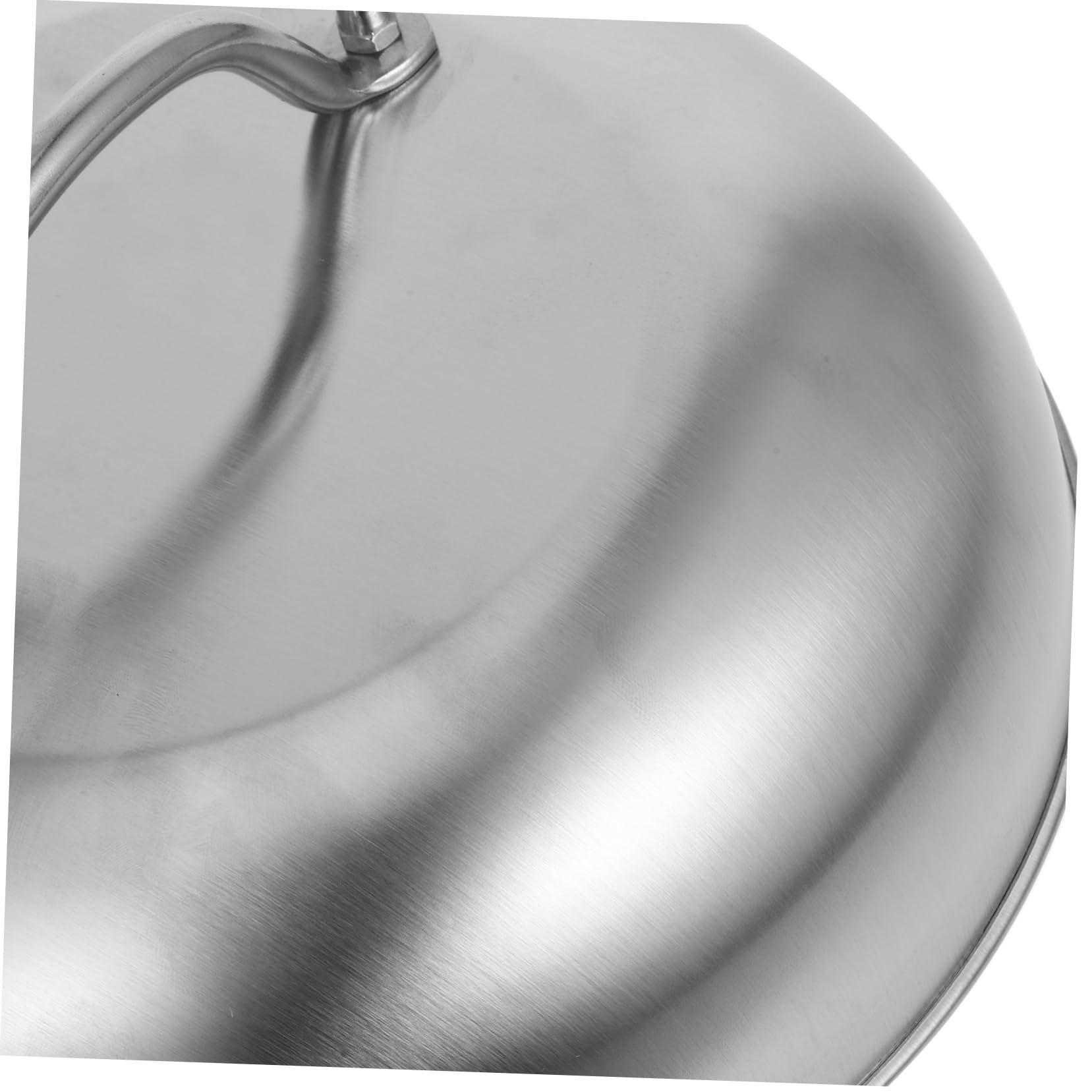 Coperchio per Pentola Rotondo in Acciaio Inox 9 Pollici 2 Pezzi | Wok e Padelle, Finitura Argento, Tenuta Aderente Contro Trabocco, Uso in Cucina Professionale e Campeggio
