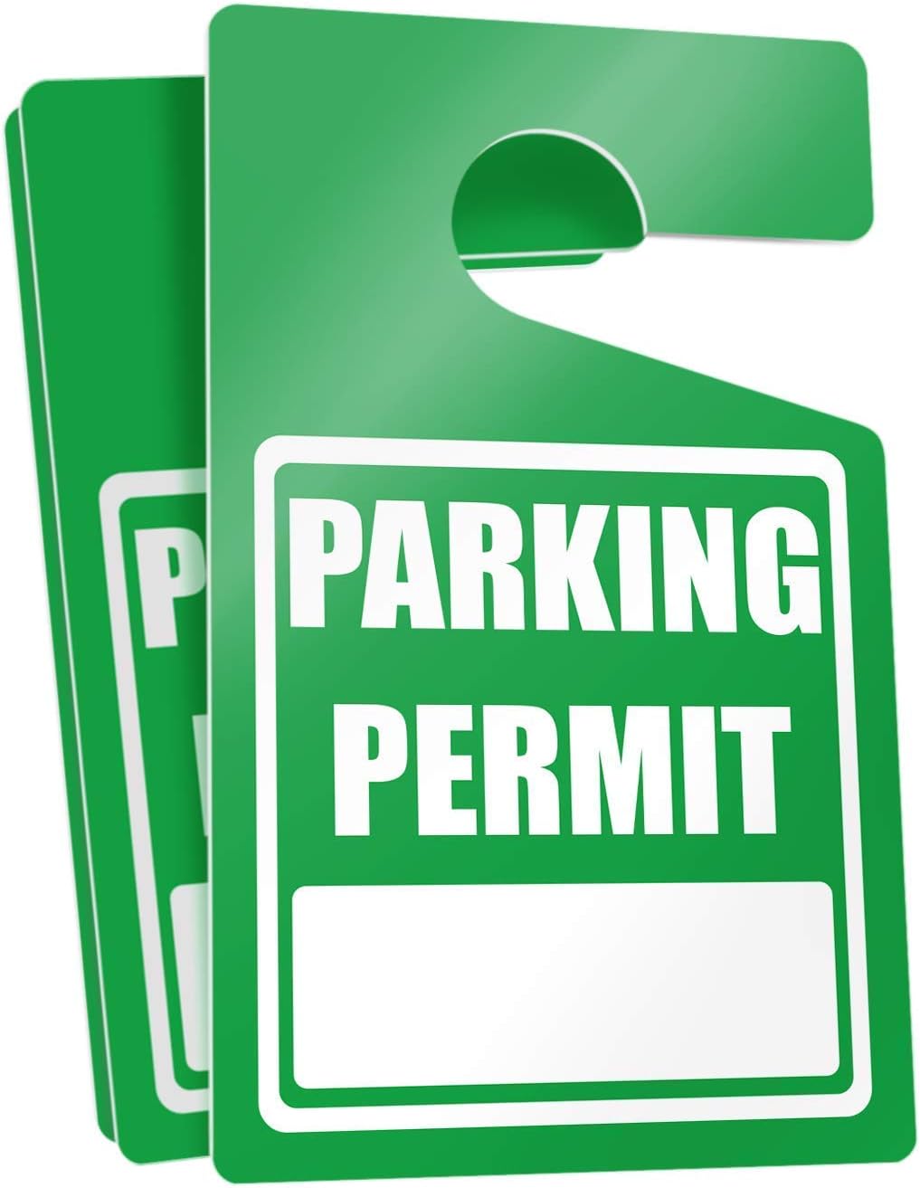 MESS Large Thick Parking Pass Hangtags Parking Permit Hang Tag Car Parking Tags