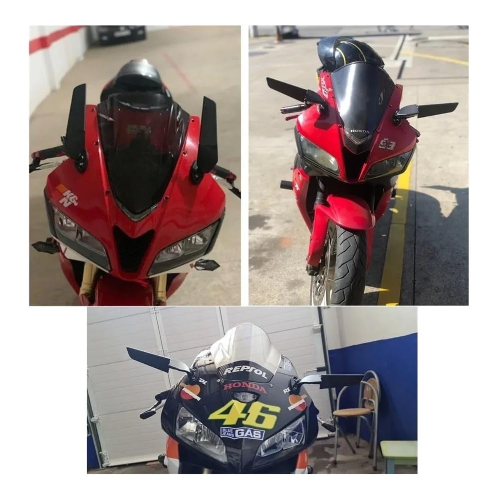 motos Miroir vélo Rétroviseurs De Moto Réglables, Rétroviseurs Rotatifs Modifiés Pour CBR 250R, 300R, 500R, 600R, 650R, CBR1000RR